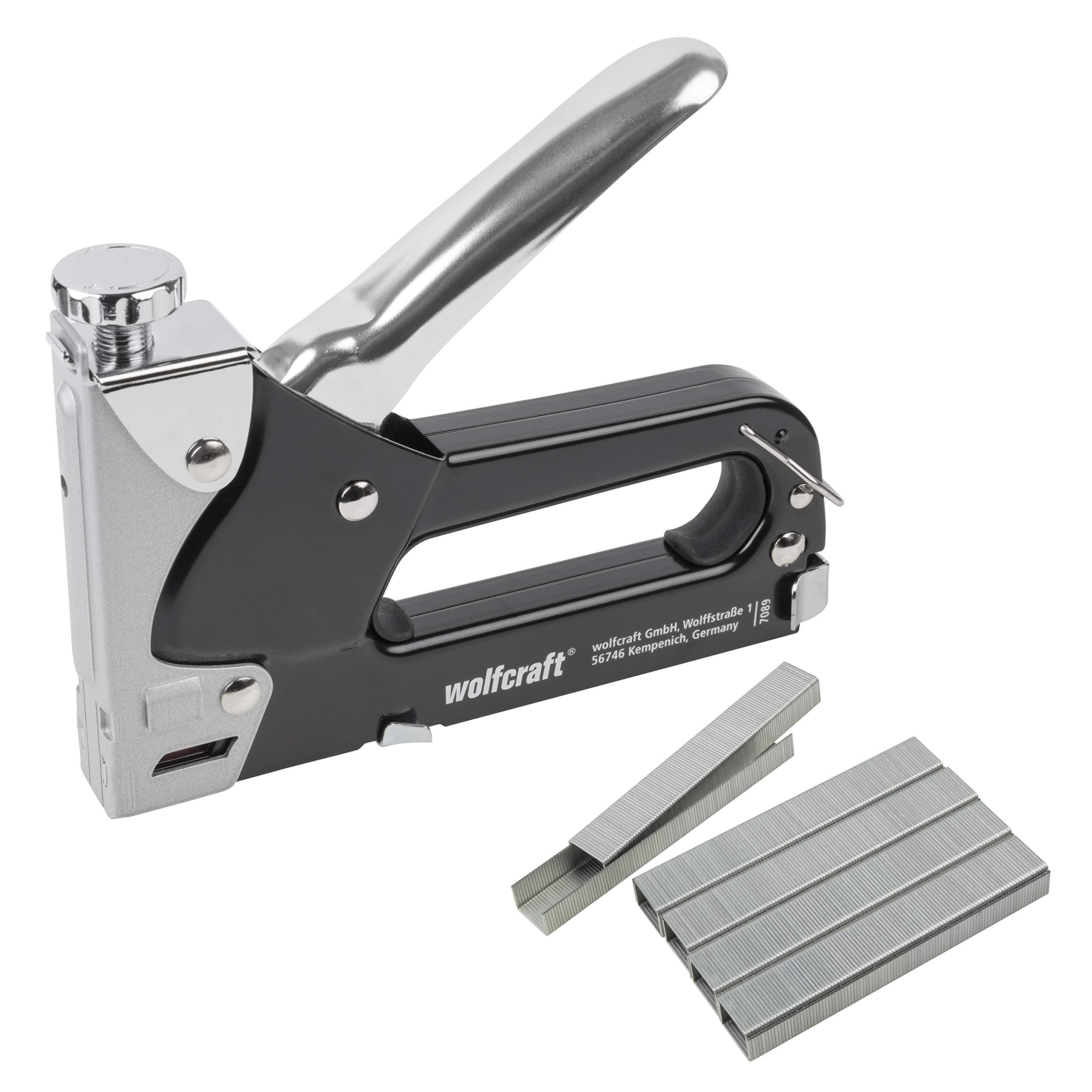 wolfcraft Tacocraft 7 Hand Stapler Set, 1001 pcs. I 7089000 I for numerous tasks in The Household and for Hobbies