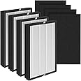 XBWW 4 Packs F2 A2 H13 True HEPA Replacement Filters Compatible with 3M Filtrete Room Air Purifi-er Models FAP-C02WA-G2 FAP-C03BA-G2 FAP-T03BA-G2 FAP-SC02N FAP-SC02W FAP-C02-A2 FAP-C03-A2 FAP-T03-A2