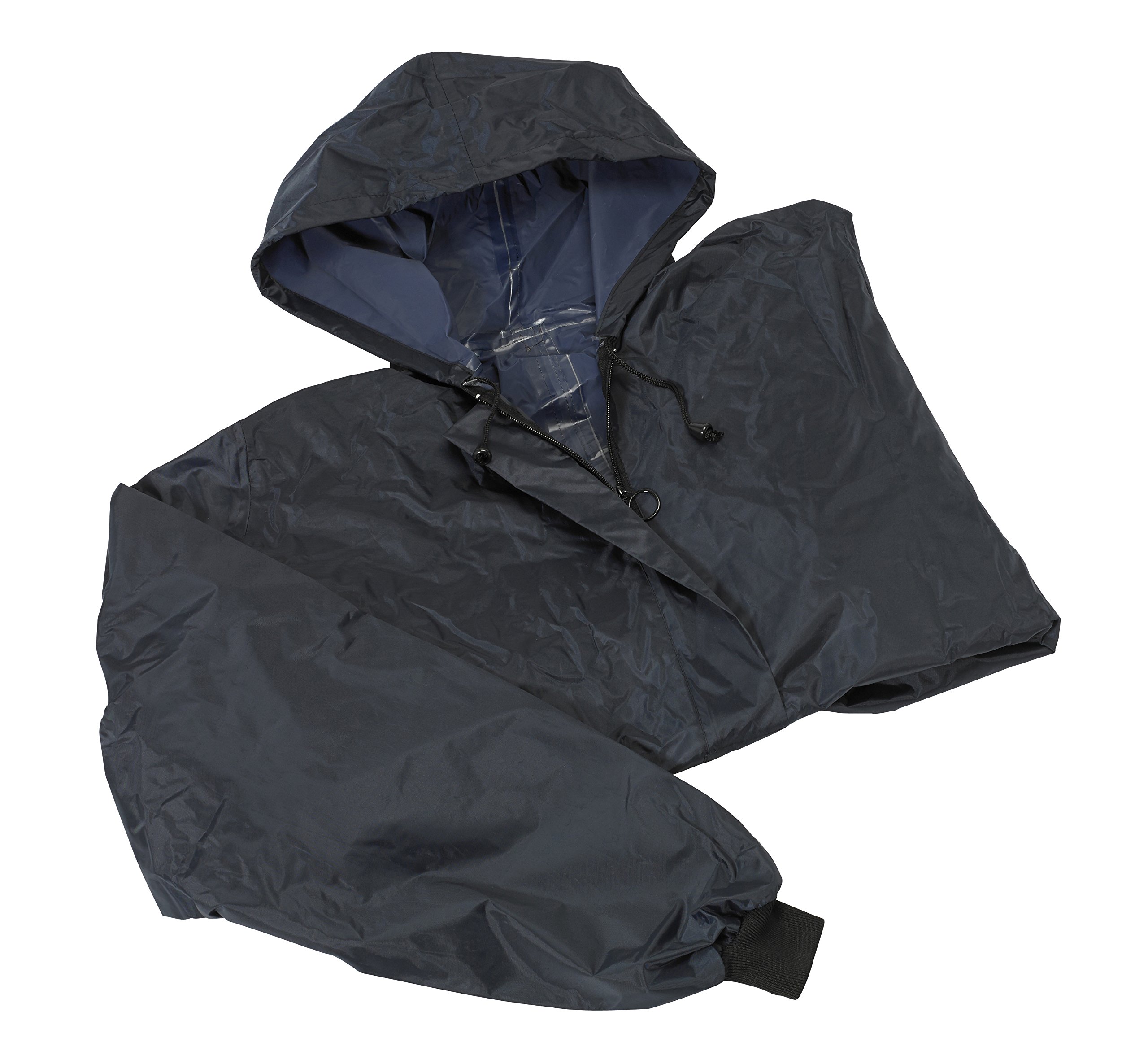 Homecraft Wheelchair Mac with Sleeves, Waterproof Complete Protection, Elasticated for Snug Fit, Prevents Fabric From Getting Wet, Knitted Cuffs, Unlined, Long (Eligible for VAT relief in the UK)