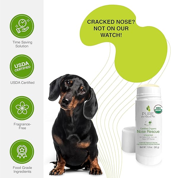 PURE AND NATURAL PET USDA CERTIFIED ORGANIC NOSE RESCUE (UNSCENTED) 1.75OZ