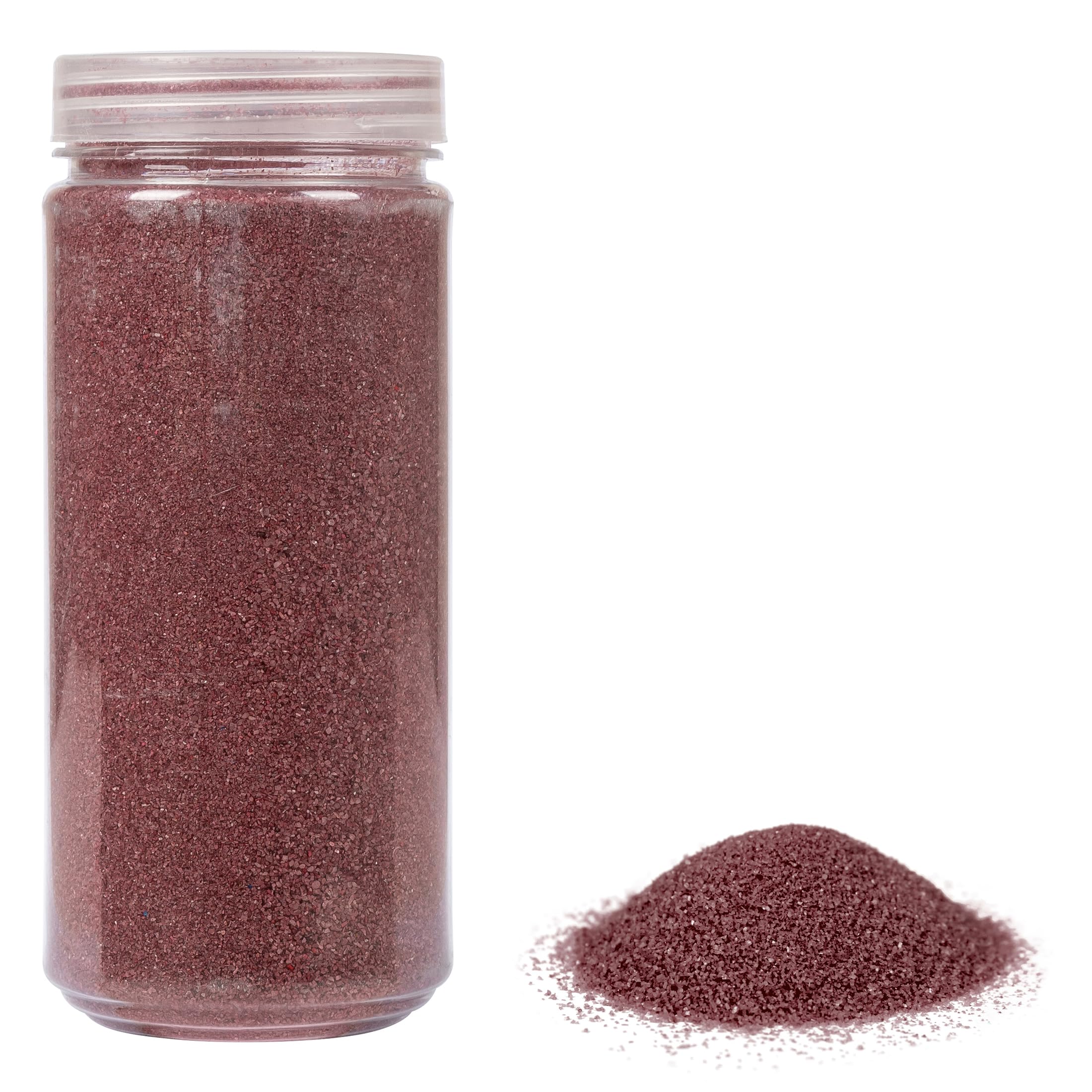 HEKU High-Quality Bordeaux Coloured Decorative Sand (Approx. 750 g) Fine Grain (0.1-0.5 mm) I Resealable Tin I Versatile for Decoration and Crafts