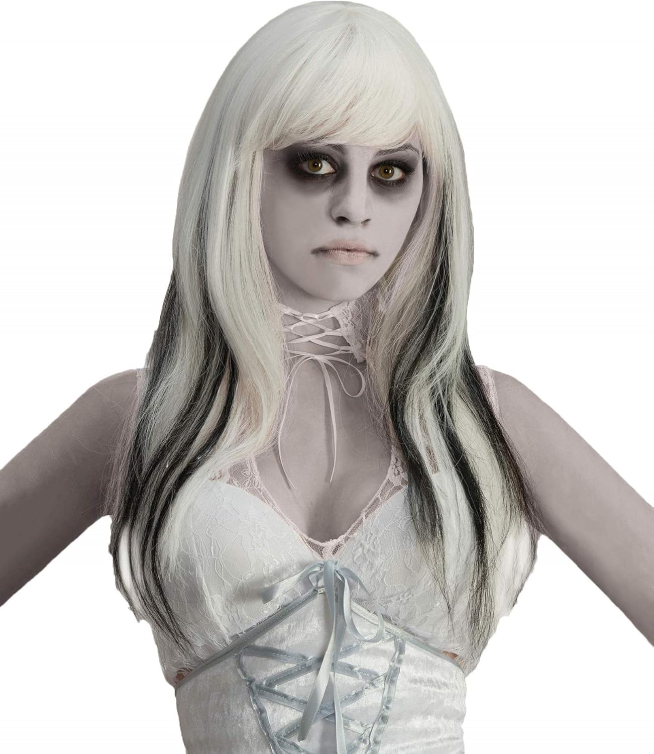 Forum Black Streaked Phantom Wig