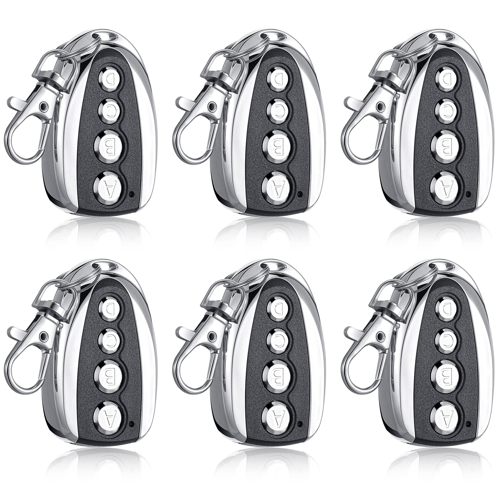 Photo 1 of Konohan 6 Pcs 433Mhz Gate Remote Control Automatic Sliding Gate Opener Hardware Cloning Electric Rolling Driveway Closer Key Fob Universal Controller Security Alarm Lock