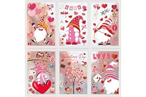 ZMCINER Valentines Day Window Clings Valentines Window Clings Stickers for Valentines Day Window Decorations
