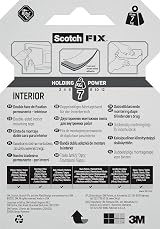 Scotch FIX Interior Double-Sided Mounting Tape 19mm x 1.5m White view 3