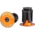 Wolf Tooth Alloy Bar End Plugs (Set of 2) - Orange