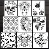 Skull Stencil Skull Stencils for Painting 12