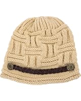 Bonnet Hiver Femme Tricoté Doublé Polaire - Béret Élégant Vintage Avec Pompon, Chaud & Confortable