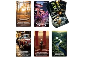 Trikendou The Place Oracle Cards Deck - Tarot Cards for Destination, Beginner Oracle Deck, Foiled Oracle Cards with Meaning on Them -78 Location Cards
