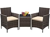 Greesum 3 Pieces Patio Furniture Sets Outdoor PE