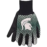 WinCraft NCAA Two Color Grip Palm Halftone Utility Gloves