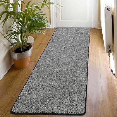SHACOS Runner Rug 60x180 cm Non Slip Heavy Duty Backed Dirt Trapper