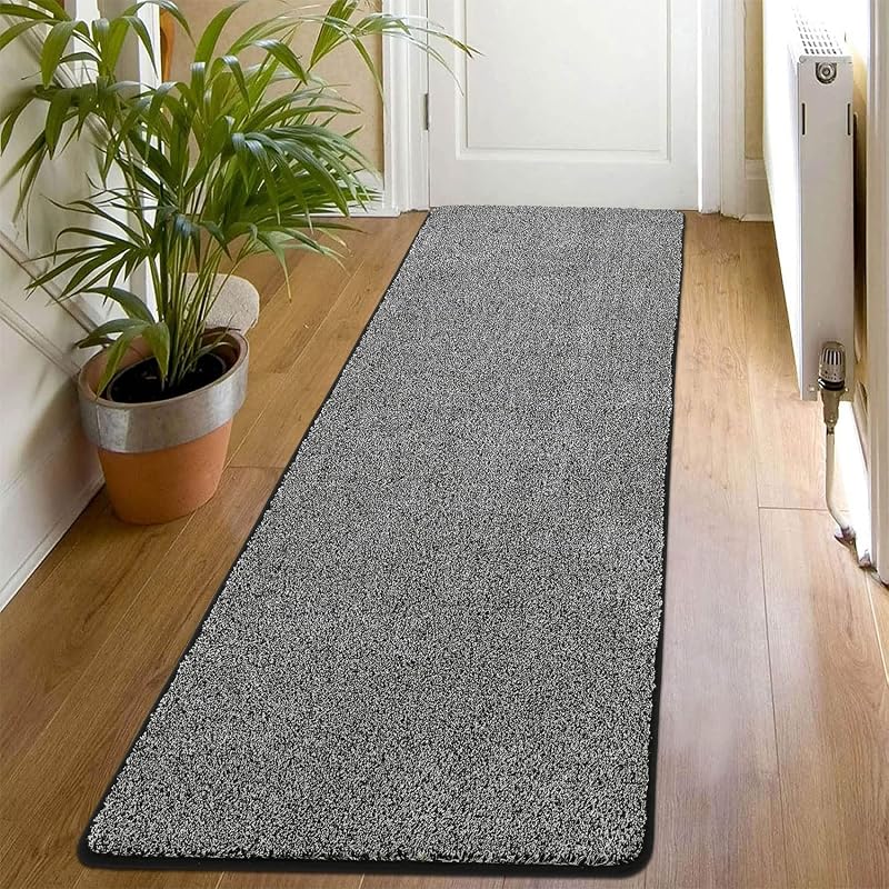 SHACOS Runner Rug 60x180 cm Non Slip Heavy Duty Backed Dirt Trapper