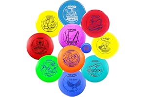 Innova Disc Golf Set 10 Pack – Disc Golf Starter Set for Beginners with Disc Golf Drivers, Mid-Ranges, Disc Golf Putters Disc Golf Starter Kit, Medium