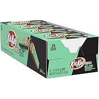 KIT KAT DUOS Dark Chocolate and Mint Wafer Candy, Easter, 1.5 oz Bars (24 ct)