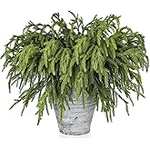 Artgar 12 Pcs Pine Branches - 18 Inch Artificial Green Pine Stem - Real Touch Christmas Greenery Pines Branches for DIY Flower Arrangement Home Indoor Christmas Decor