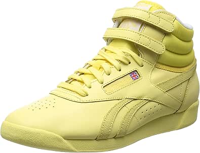 reebok freestyle hi mujer amarillo