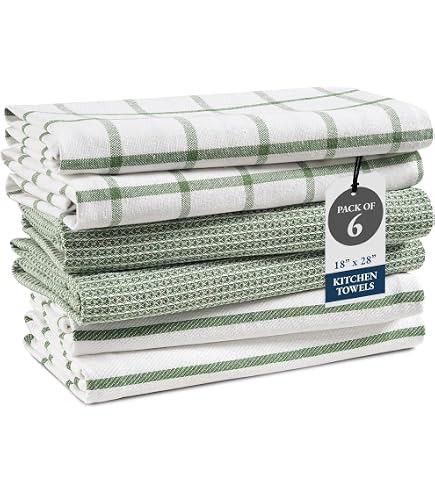 KAF Home Set Mit 10 GRS-zertifizierten Terra-Küchentüchern (70% Baumwolle, 30% Polyester)