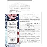 Last Will &amp; Testament Forms Kit for USA - Complete Do-It-Yourself Legal Documentation Set by Permacharts