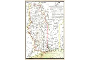 Togo Map Journal: Vintage Map Notebook