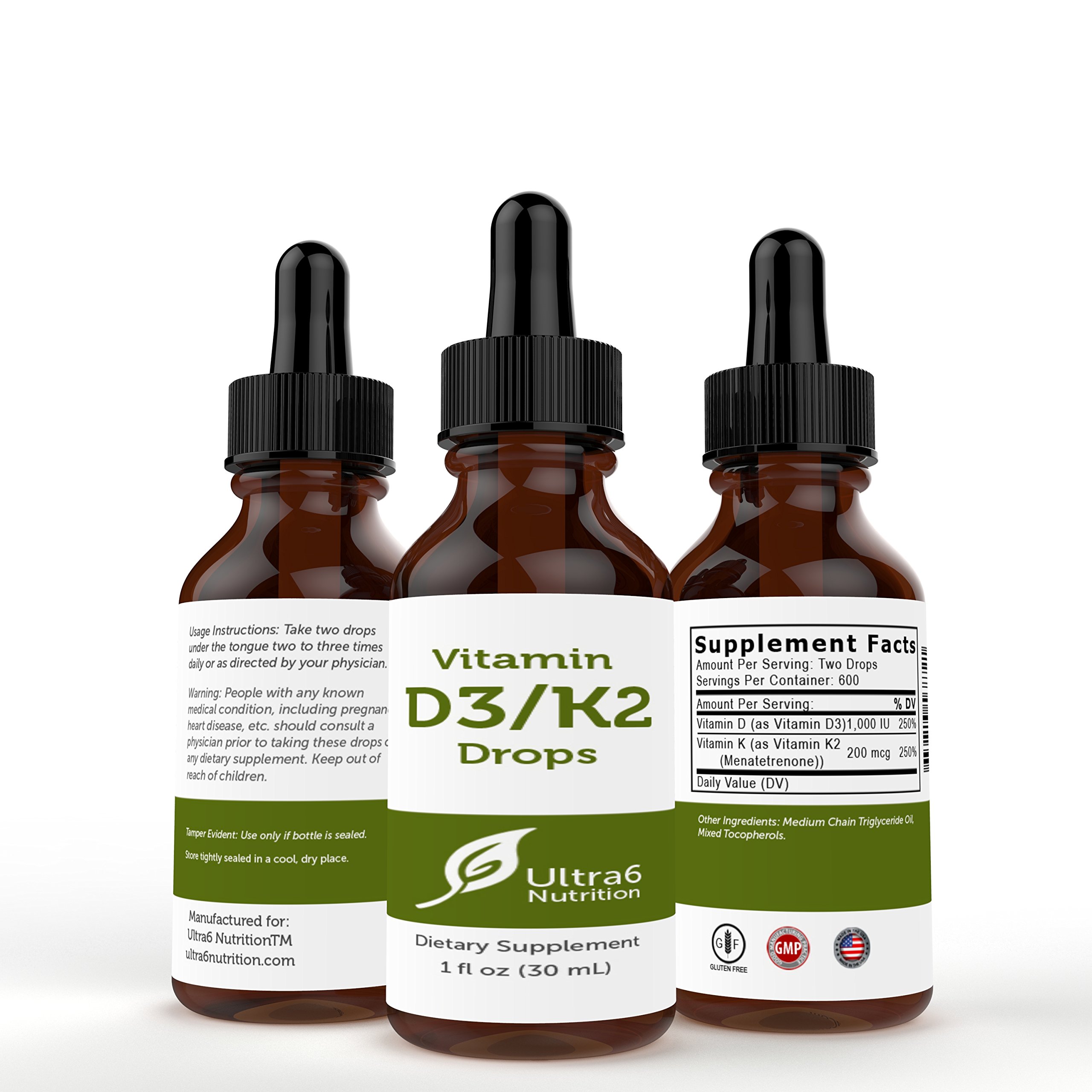 Galleon Vitamin D3 Drops With K2 For Best Absorption Liquid Vitamin