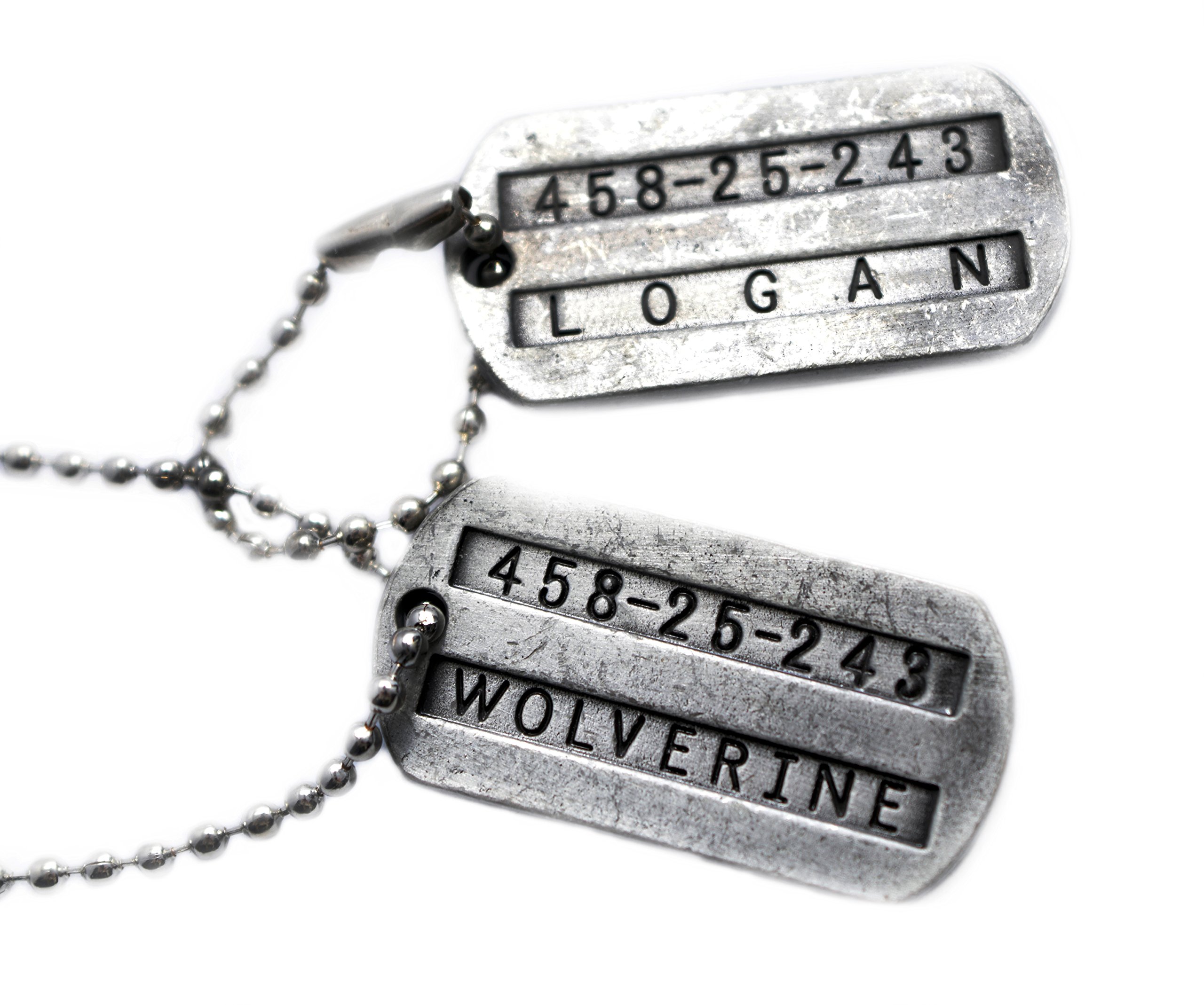Beaux Bijoux Wolverine and Logan Double Sided Stainless Steel Pendant Necklace without Stone, Lacquer, without stone