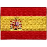 Cypress Collectibles - Spain Flag Patch - Premium Embroidered Appliqu&eacute; - European Country Iron On Patches - Dimensions: 3.5" x 2.5"