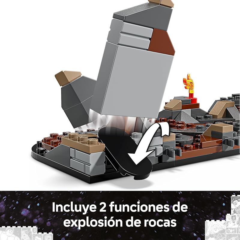 LEGO Marvel Batalha Final de Vingadores: Ultimato, Brinquedo de Super-herói, Figura de Thanos, Mech do Homem-Formiga e Homem de Ferro, Minifiguras do Capitão América e Pantera Negra, Presente para Meninos e Meninas 76323 — foto 5 de 8