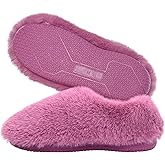 Onmygogo Women's Fuzzy Memory Foam Slippers, Faux Fur Winter Slippers, Slip-On Warm House Shoes for Indoor & Outdoor