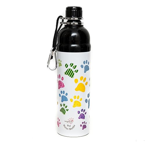 Pet Water Bottle Puppy Paws, 750 ml Amazon.co.uk Pet Supplies