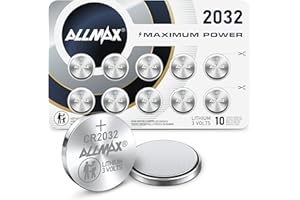 ALLMAX BATTERY Allmax CR2032 Lithium Coin Batteries (10 Count) – Longest Lasting, Perfect for Key Fobs & Garage Door Openers, 10-Year Shelf Life, Leakproof Design – 3V