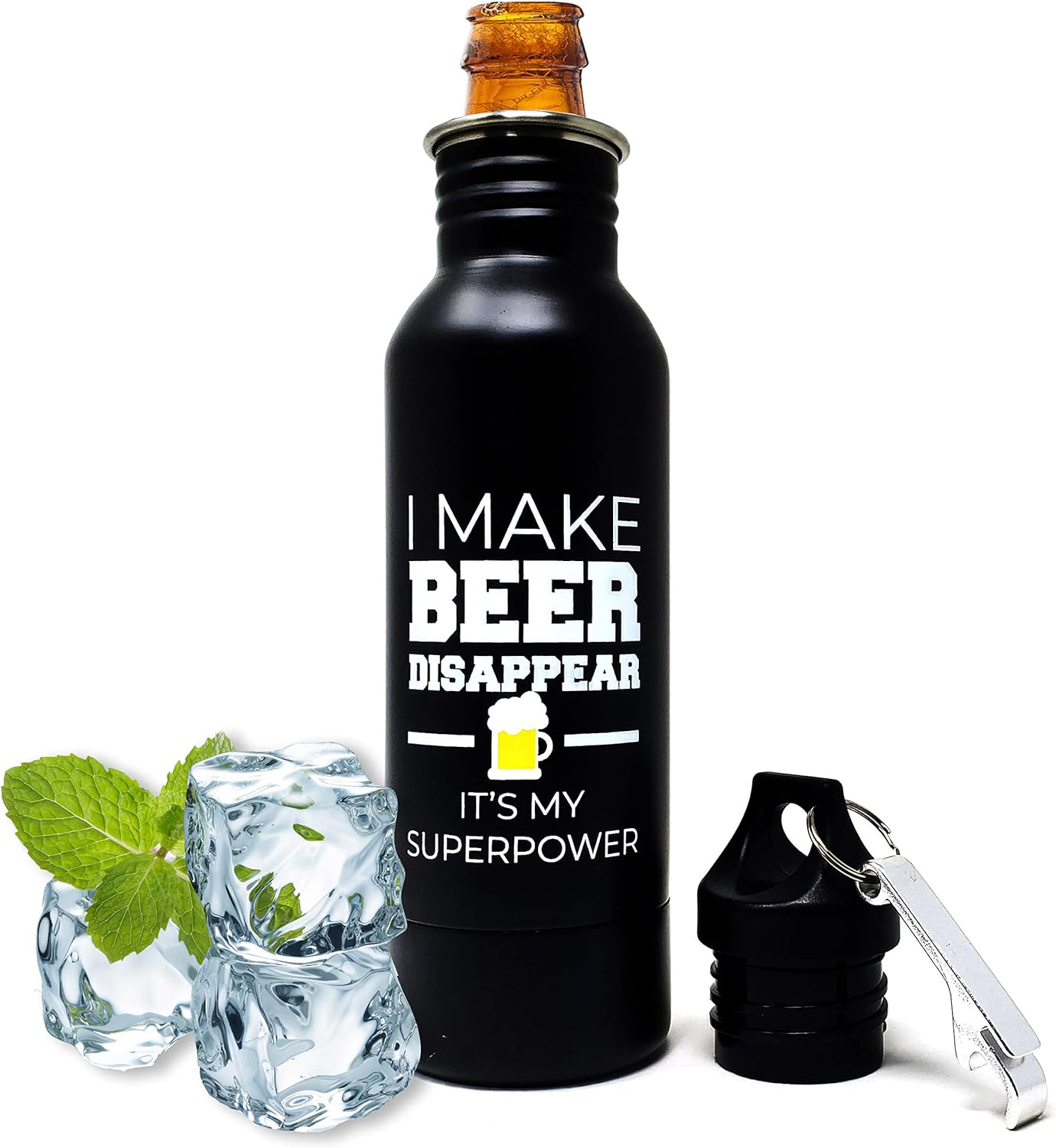 Insulated Beer Bottle Holders to Keep Glass Bottles Cold Stainless
