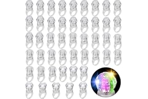 Retisee 50 Pack LED Light Up Rings Bachelorette Party Favors Toy Grow in The Dark Bachelorette Party Decoration Flashing Diamond Bling Rings for Birthday Weddings Bridal Shower Favors(Colorful)