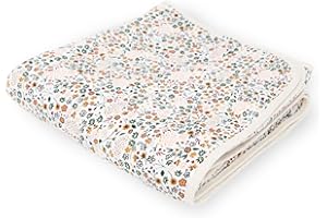 Little Unicorn Original Premium Cotton Quilt | Multi-Layered & Extra-Soft Muslin Fabric |for Babies & Toddlers (Pressed Petals)