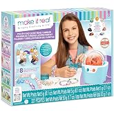 Make It Real: Rock Tumbler &amp; Polish-Shine Bead Tumbler &ndash; 327pc Jewelry Craft Kit, Natural Stone Polishing Machine, Create 8 Bead Bracelets, Tweens-Girls-Kids 8+