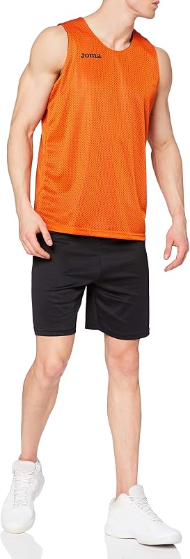 Aro Basketball Reversibil T-Shirt, Herren, Orange-Schwarz, M