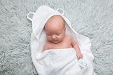 DaisyGro Bamboo Hooded Towel 90x90cm Baby Kids Poncho Gift Box UK view 2