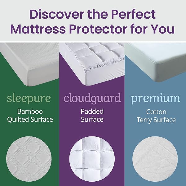 SAFEREST CLOUDGUARD – FULL SIZE HYBRID MATTRESS PROTECTOR & PAD (EXTRA PADDED) – WATERPROOF QUILTED PILLOW TOP MATTRESS COVER – THICK, PLUSH & FITTED MATTRESS TOPPER FOR BED