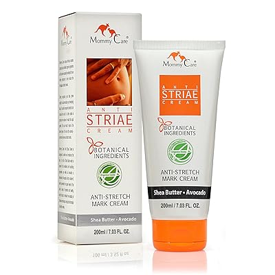 Stretch Mark Remover For Pregnancy, Anti Striae - Anti Stretch Marks, All Natural Organic Maternity Stretch Mark Prevention Lotion With Shea Butter Avocado and Olive Oil