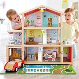 SumDirect Sets of 8 Wooden Family Dolls Playset for Doll House 8 Figures view 7
