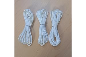 Qty 3. Cord Loop for Window Shades Cellular, Honeycomb, Roman, Roller (K35 Off White, 3ft Loop)