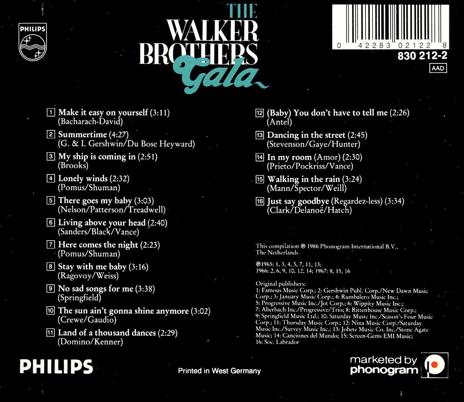 The Walker Brothers Gala Amazon Com Music