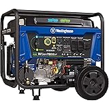 Westinghouse Outdoor Power Equipment 9500 Peak Watt Dual Fuel Home Backup Portable Generator, Remote Electric Start, Transfer