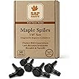SAP HAPPY Maple Sap Spiles (50 Count), 5/16" Ecolo Taps for Maple Trees, Maple Syrup Spile, Tree Saver Spouts (50 Count)