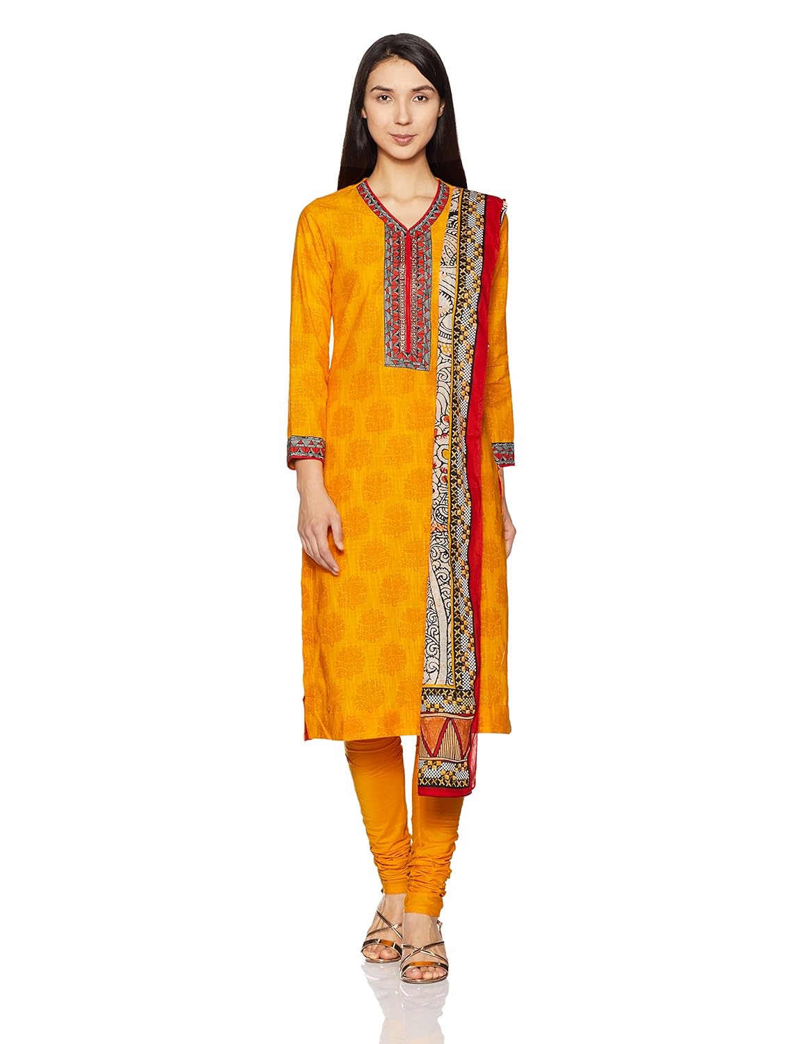 biba women's straight salwar suit