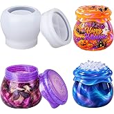 LET'S RESIN Pudding Jar Resin Molds with Lid, Epoxy Molds Silicone for Storage Bottle,Candle Holder,Candy Container, Epoxy Ca