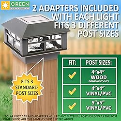 GreenLighting Modern Solar Post Cap Lights Fits 4x4