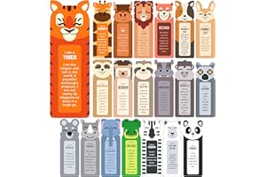 Only Zest 100 Pack Bookmarks for Kids – Fun Animal Fact Book Marks for Reading, Classroom Rewards, Student Incentives, Bulk Supplies for Teachers