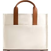 Tommy Bahama Women's Tote Bag, Medium Travel Purse Handbag with Adjustable Shoulder Strap and Leather Trim