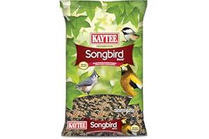 Kaytee Songbird Wild Bird Seed Food, Blended for Grosbeaks, Chickadees, Titmice, Cardinals, Nuthatches & More, 7 Pounds